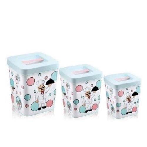 Lot de 3 boites en plastique