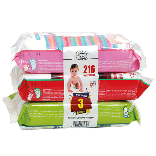 Lot de 3 lingettes bébé