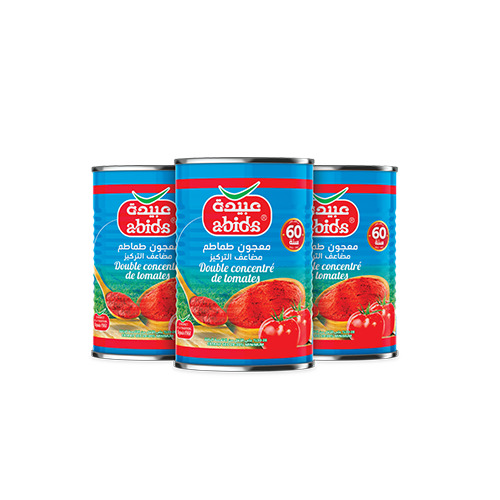 Lot de 3 double concentration tomate