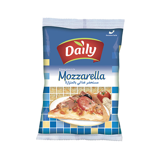 Préparation alimentaire rapé à la mozzarella