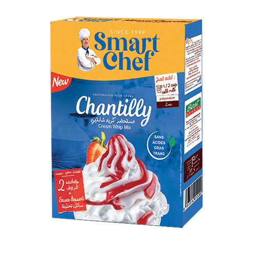 Lot de crèmes chantilly