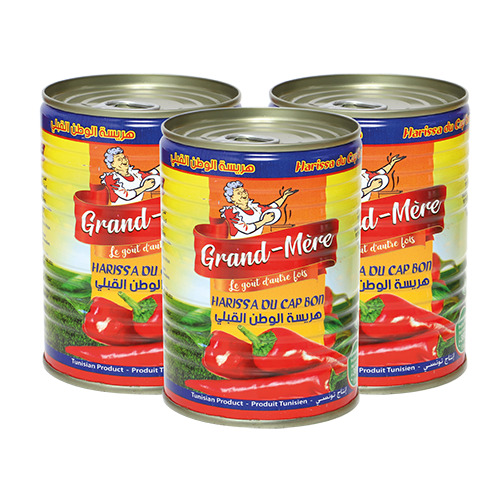 Lot de 3 boîtes harissa grand mère