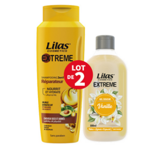 Shampoing reparateur +gel douche vanille 