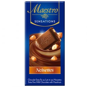 Chocolat au lait noisettes