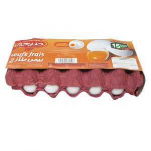 Œufs jaune orange
