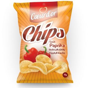 Lot de 4 chips paprika