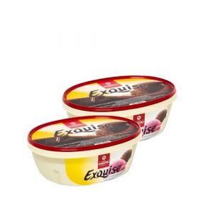 Lot de 2 barquettes glace chocolat