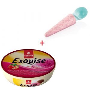 Lot de 2 barquettes glace fraise