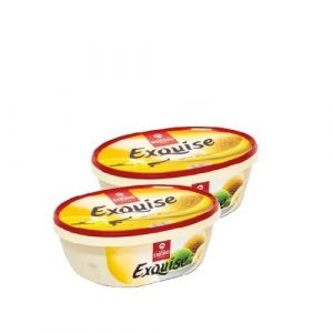 Lot de 2 barquettes glace vanille