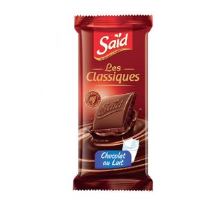 Tablette de chocolat au lait