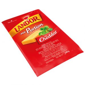 lot de 2 fromage portion cheddar