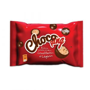 Boules de céréales enrobées chocolat 