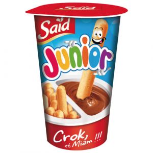 Crème aux noisettes et biscuit junior