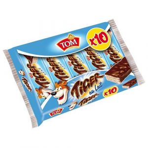 Groupage de 10 tiger lait
