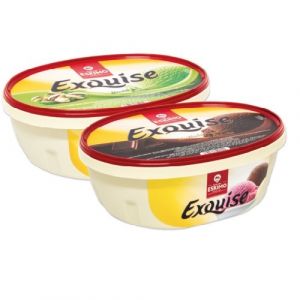 Lot de 2 barquettes glace noisette