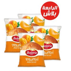 Lot de 3 muffins abricot