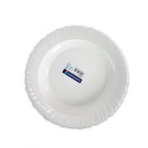 Assiette plate en verre