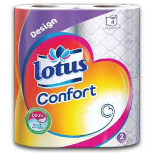 Lot de 4 rouleaux papier toilette