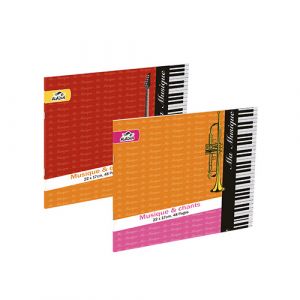 Cahier piqué musique