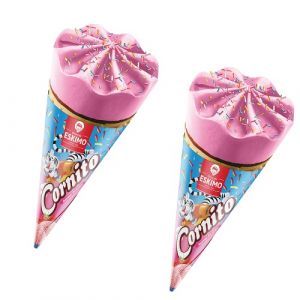 Lot de 2 glace cornito fraise