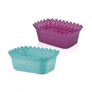 Corbeille dentelle rectangulaire