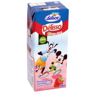 Lait aromatisé fraise 