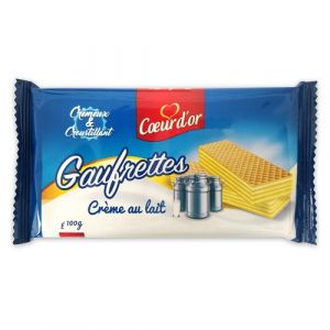 Lot de 3 gaufrettes au lait