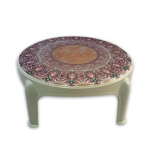 Maida en plastique ronde decorée