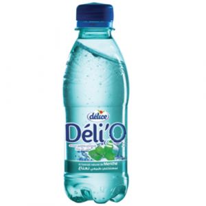 Lot de 6 bouteilles d'eau gazéifiée aromatisé menthe