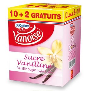 Lot de 12 sachets sucre vanille