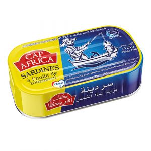 Lot 2 boites sardine à l'huile végetale 