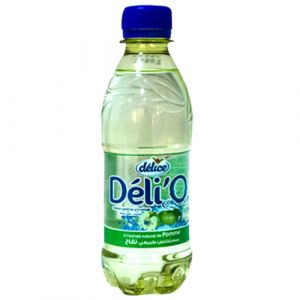 Lot de 6 bouteilles d'eau gazéifié  aromatisé pomme