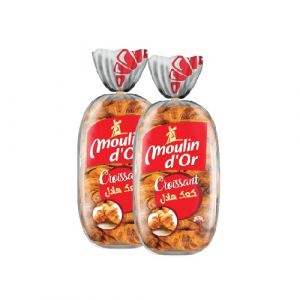 Lot de 2 croissants au beurre