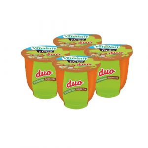 Lot 4 crèmes dessert duo pistache noisettes