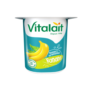 Yaourt aromatisé banane