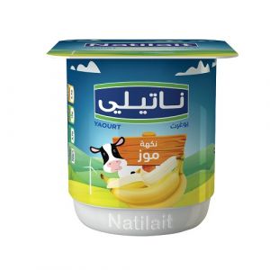 Yaourt aromatisé banane