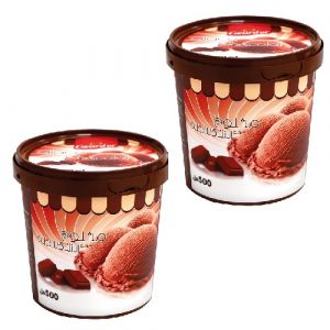 Lot de 2 glaces chocolat