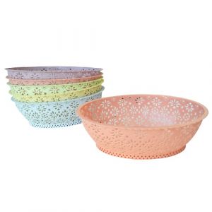 Corbeille ovale design dentelle