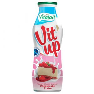 Yaourt à boire cheesecake fraise