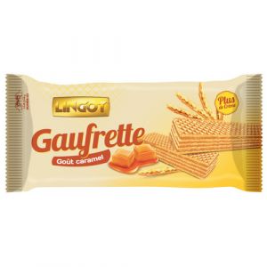 Lot 3 gaufrettes gout caramel  