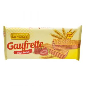 Lot 3 gaufrettes gout fraise 