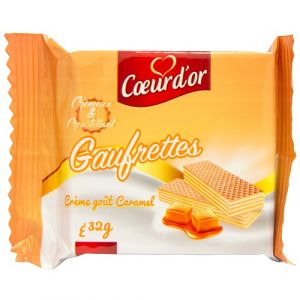 Lot de 3 gaufrettes au caramel