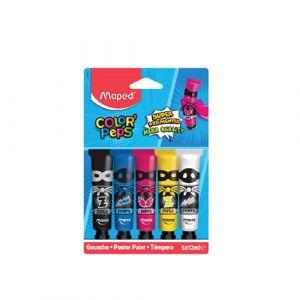 Lot de 5 tubes de gouache
