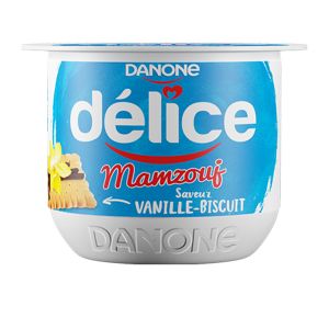 Lot de 6 yaourts brassés biscuit vanille