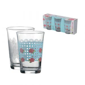 Lot de 3 verres à eau