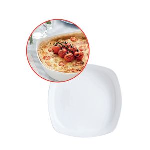 Plat carré blanc