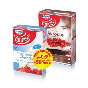 Pack génoise chocolat et crème chantilly
