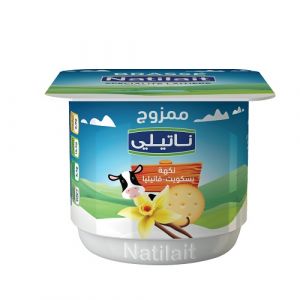 Lot de 5 yaourts brassés biscuit vanille