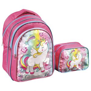 Sac à dos scolaire avec sac isotherme gouter