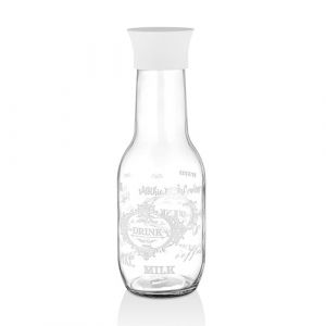 Carafe en verre avec couvercle en plastique